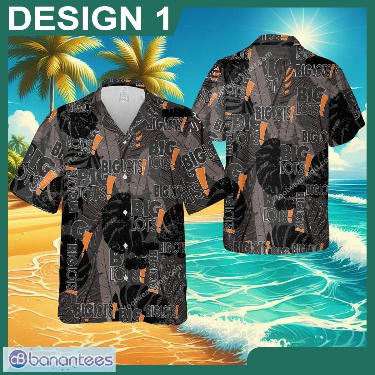 BIG LOTS Vacation Wear Brand All Over Print Hawaiian Shirt Retro