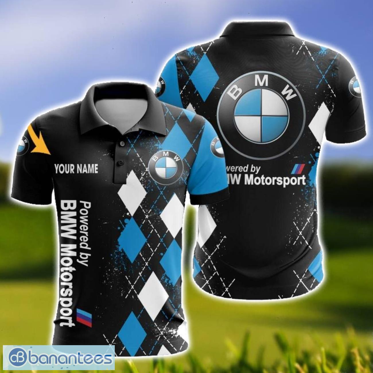 bmw motorsport caro and logo 3d polo shirt for men limited custom name image BMW Motorsport Caro And Logo 3D Polo Shirt For Men Limited Custom Name Product Photo 1