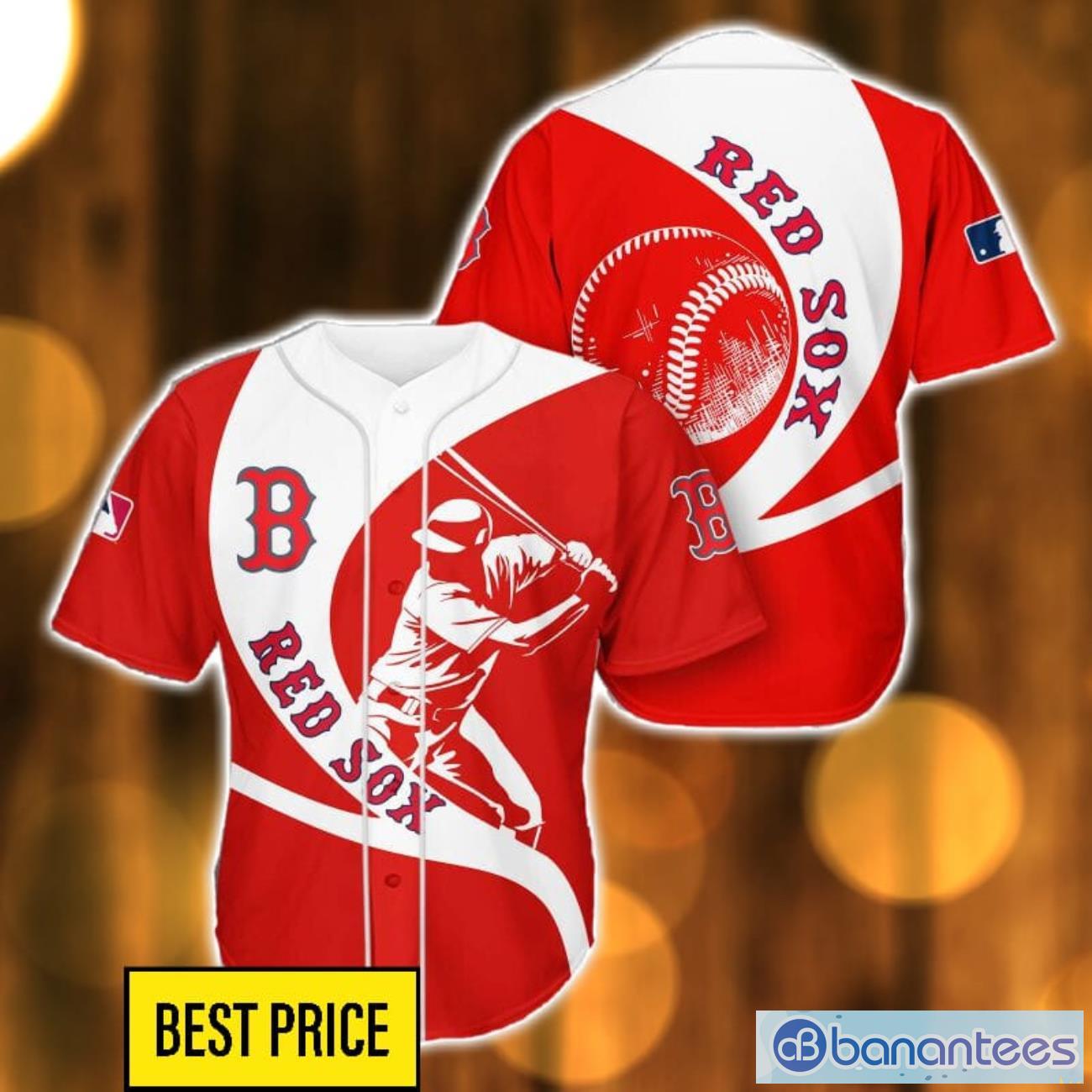 boston red sox 3d baseball jersey shirt team gift for men and women image Boston Red Sox 3D Baseball Jersey Shirt Team Gift For Men And Women Product Photo 1