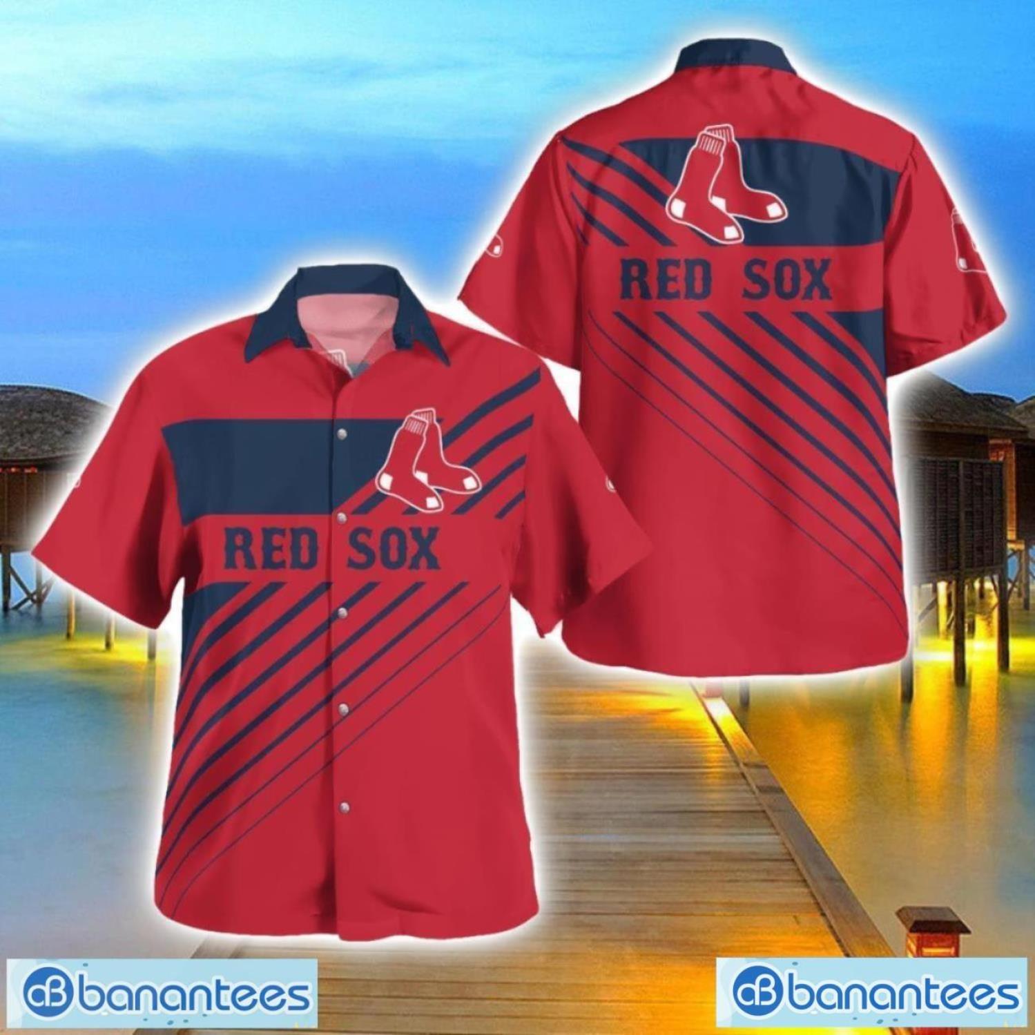 boston red soxhawaii shirt 3d full printed beach shirt for men and women image Boston Red SoxHawaii Shirt 3D Full Printed Beach Shirt For Men And Women Product Photo 1