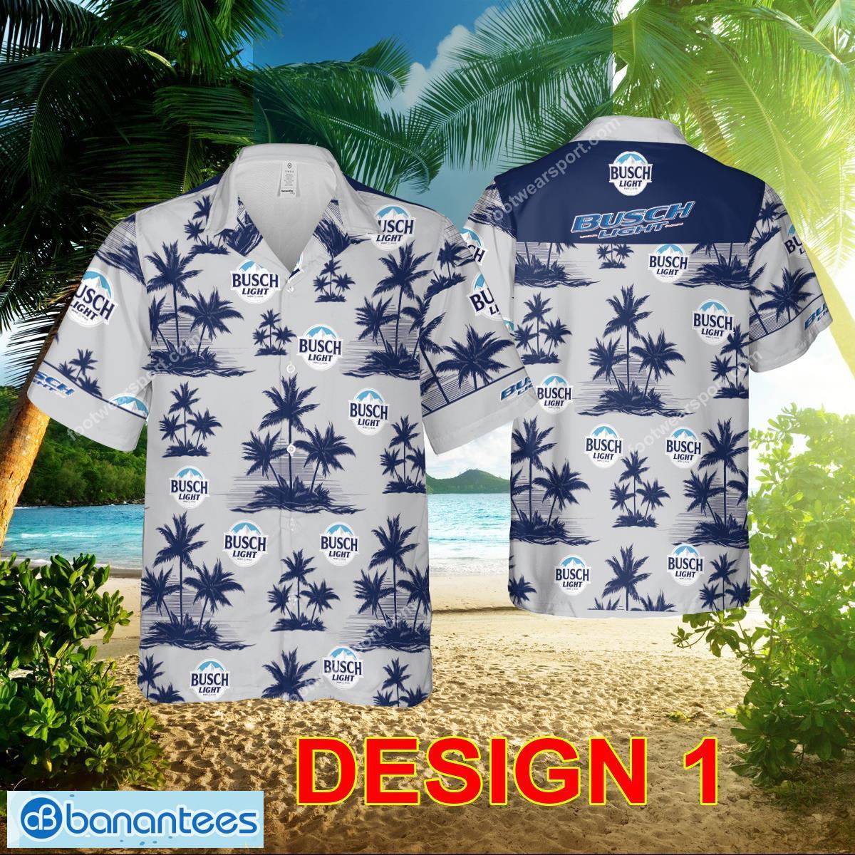 Busch Light Beer Hawaiian Shirt Pattern Gift Summer - Style 1 Busch Light Beer AOP Hawaiian Shirt Gift For Fans
