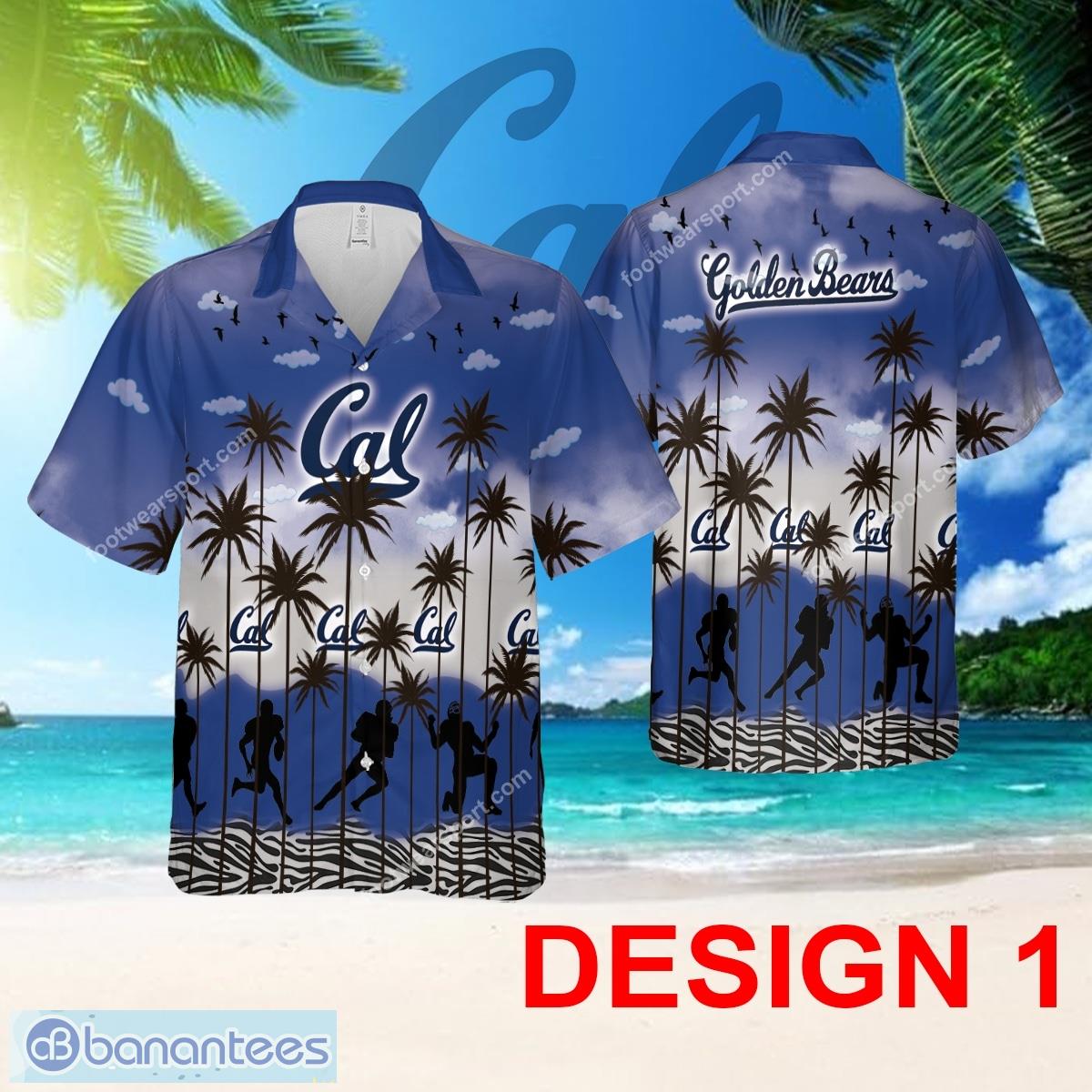 California Golden Bears Aloha Hawaiian Shirt Pattern Coconut Tree Gift Summer - Design 1 NCAA California Golden Bears Hawaiian Shirt Tree Pattern