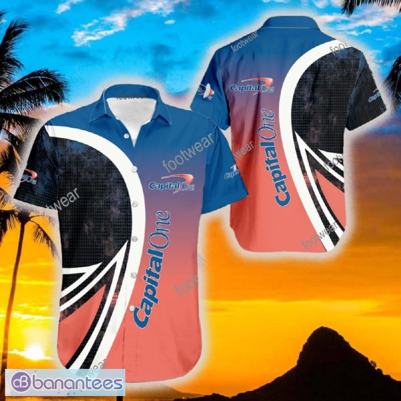 Capital One Hawaiian Shirt Brand Logo Design For Men Gifts Summer