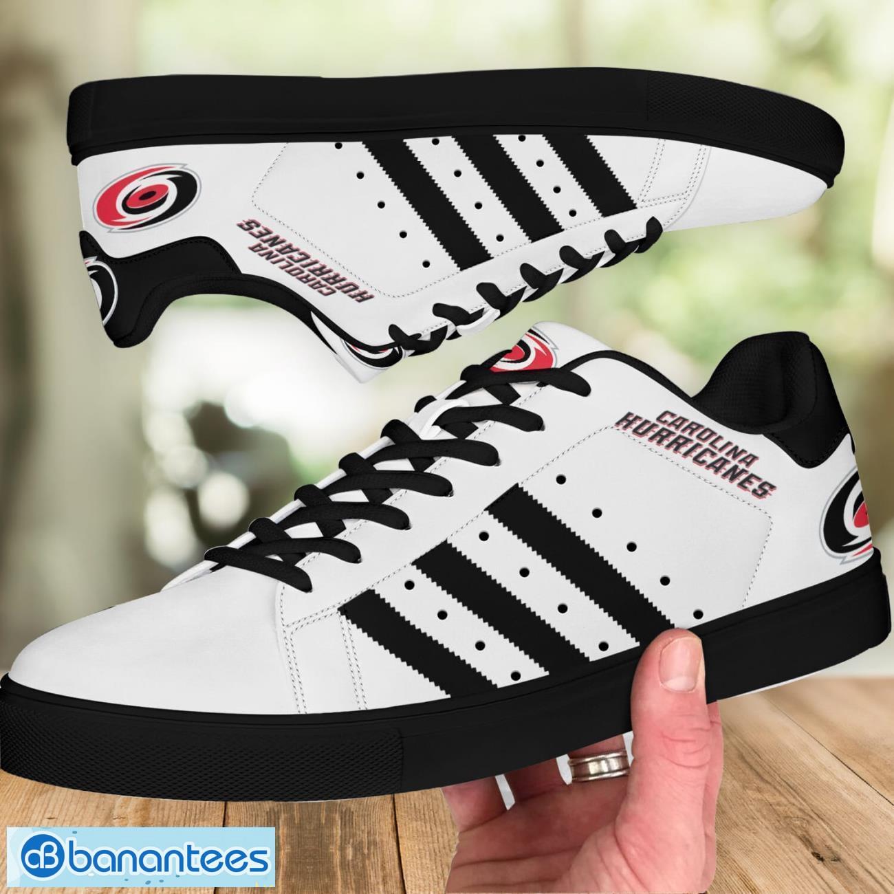 Carolina Hurricanes Low Top Skate Shoes Stan Smith For Men And Women Carolina Hurricanes Low Top Skate Shoes Stan Smith For Men And Women Product Photo 4