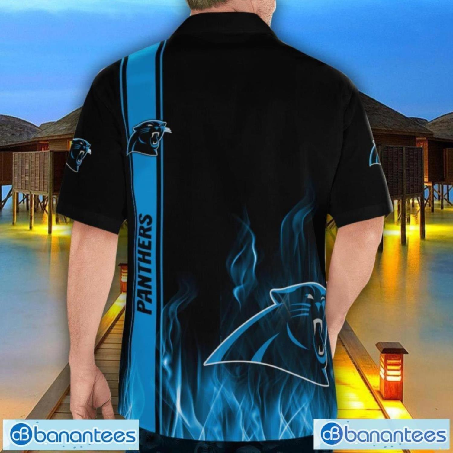 carolina panthers flame designs 3d hawaiian shirt special gift for fans 1 image Carolina Panthers Flame Designs 3D Hawaiian Shirt Special Gift For Fans Product Photo 2