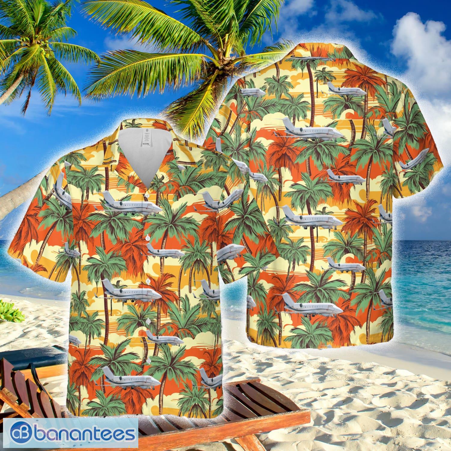 Challenger 604 Hawaiian Shirt - Challenger 604 Hawaiian Shirt