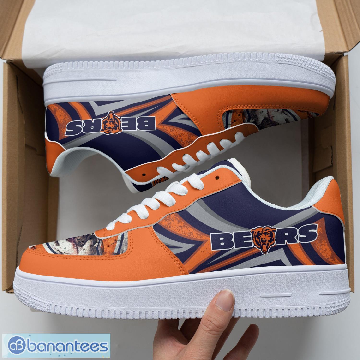 chicago bears personalized air force 1 shoes team sneakers image Chicago Bears Personalized Air Force 1 Shoes Team Sneakers Product Photo 1