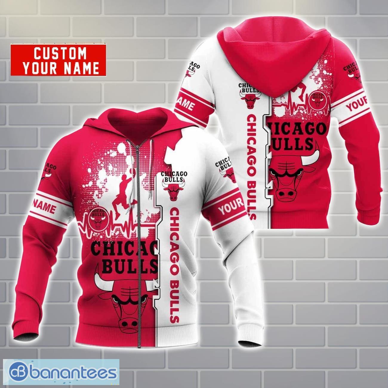 chicago bulls aop hoodie custom name unisex hoodie zip hoodie for men and women image Chicago Bulls AOP Hoodie Custom Name Unisex Hoodie Zip Hoodie For Men And Women Product Photo 1