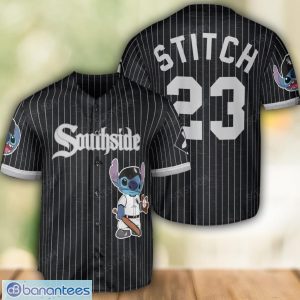 Chicago White Sox Lilo and Stitch Baseball Jersey Black City Connect Custom Name Number Product Photo 1