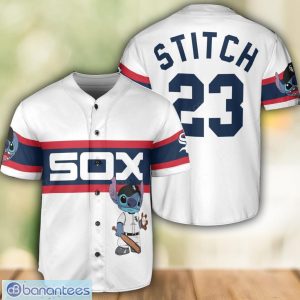 Chicago White Sox Lilo and Stitch White Baseball Jersey Shirt For Stitch Lover Sport Gift Custom Name Number Product Photo 1