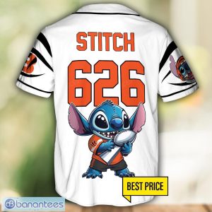 Cincinnati Bengals Lilo and Stitch Champions White Baseball Jersey Shirt For Fans Unique Gift Custom Name Number Product Photo 3
