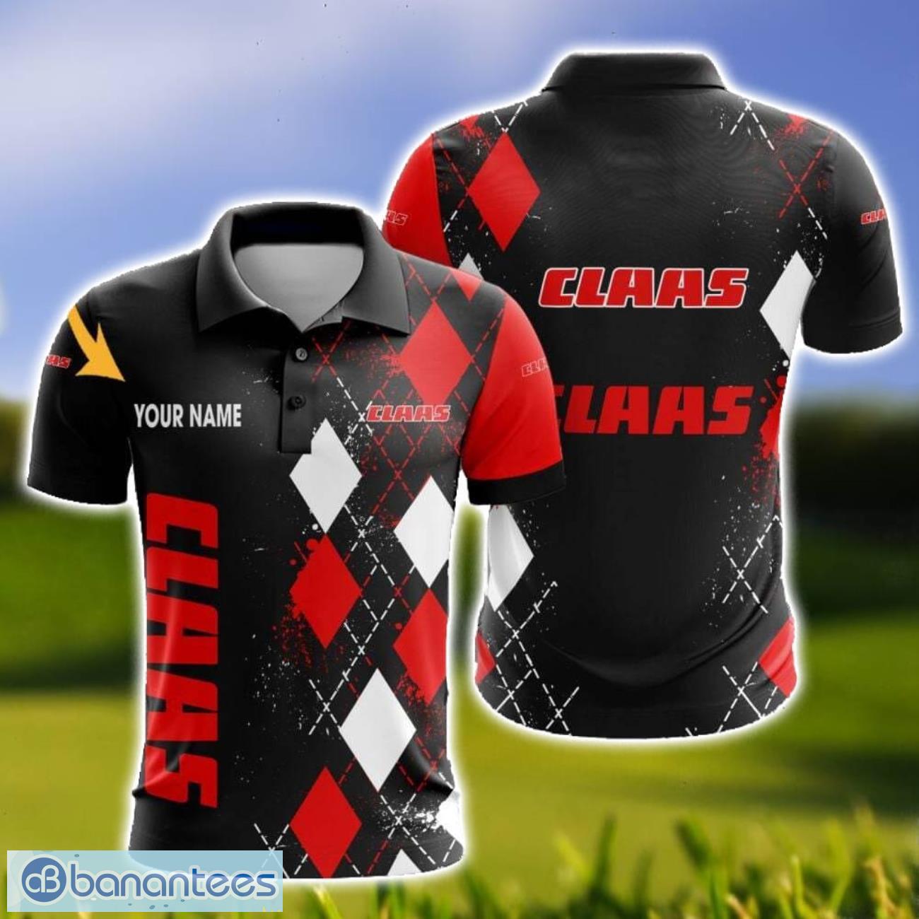 claas caro and logo 3d polo shirt for men limited custom name image Claas Caro And Logo 3D Polo Shirt For Men Limited Custom Name Product Photo 1