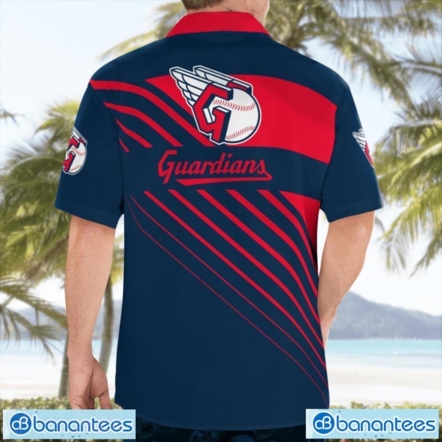 cleveland guardianshawaii shirt 3d full printed beach shirt for men and women 1 image Cleveland GuardiansHawaii Shirt 3D Full Printed Beach Shirt For Men And Women Product Photo 2