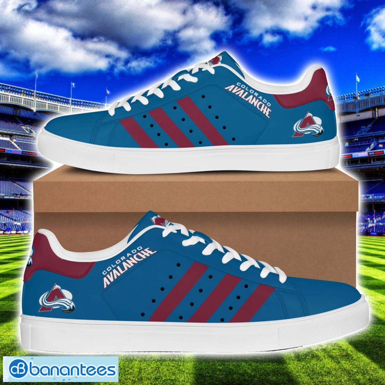 colorado avalanche low top skate shoes stan smith team shoes image Colorado Avalanche Low Top Skate Shoes Stan Smith Team Shoes Product Photo 1