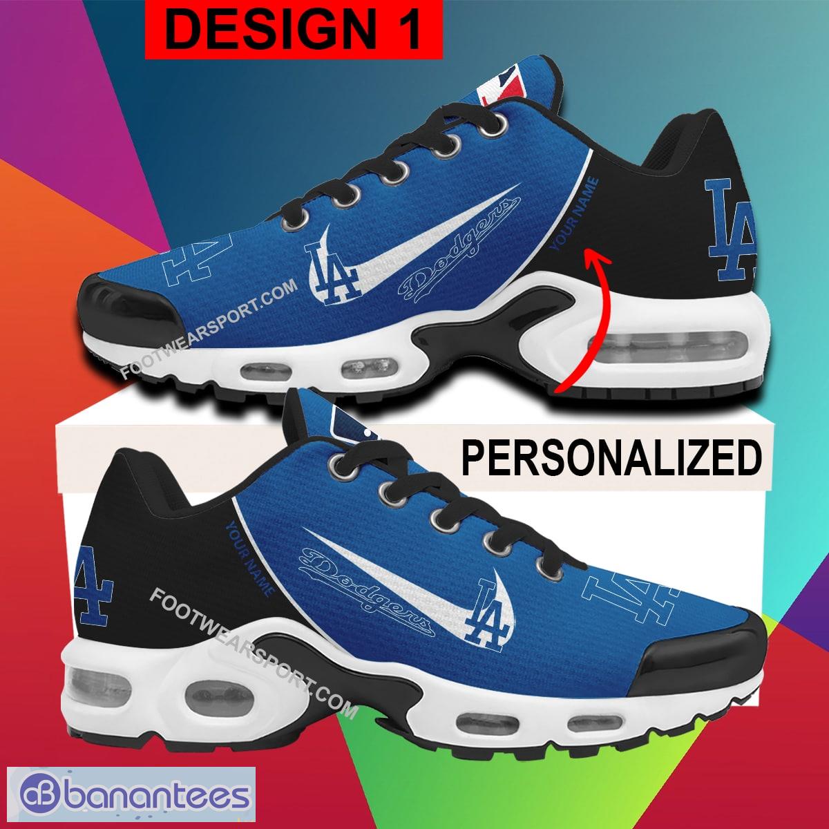 Custom Name MLB Los Angeles Dodgers Air Cushion Sport Shoes Design Logo Gift TN Sneaker Fans - Style 1 MLB Los Angeles Dodgers Air Cushion Sport Shoes Personalized