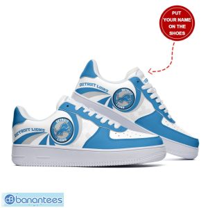 Detroit Lions Personalized Name Air Force Shoes AF1 Shoes New Trending Sneakers Shoes Sport Lover Gift Product Photo 3