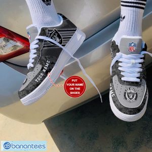 Las Vegas Raiders Custom Name 3D Air Force Shoes AF1 Shoes Sneakers Design Trend Limited For Fans Product Photo 2