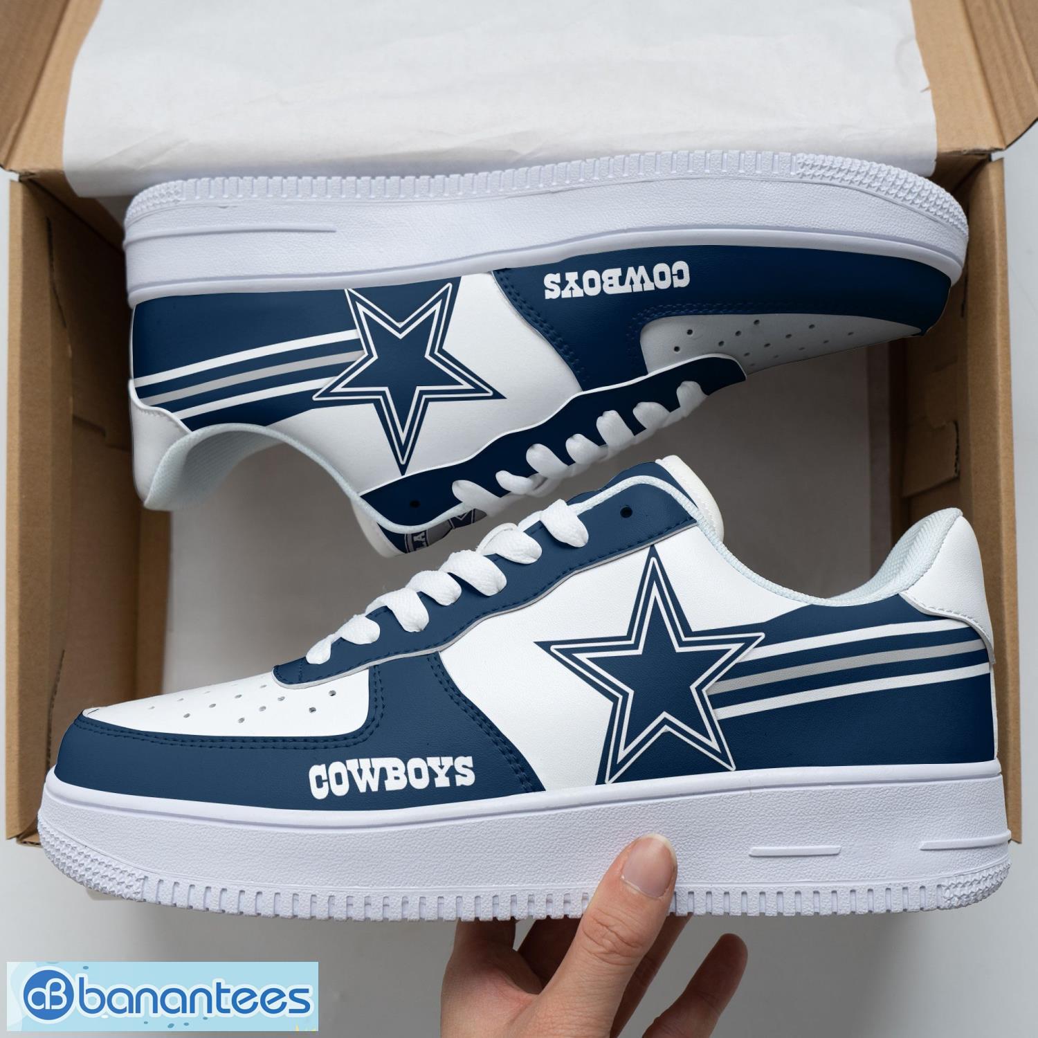 dallas cowboys air force 1 shoes sport shoes for men women gift image Dallas Cowboys Air Force 1 Shoes Sport Shoes For Men Women Gift Product Photo 1