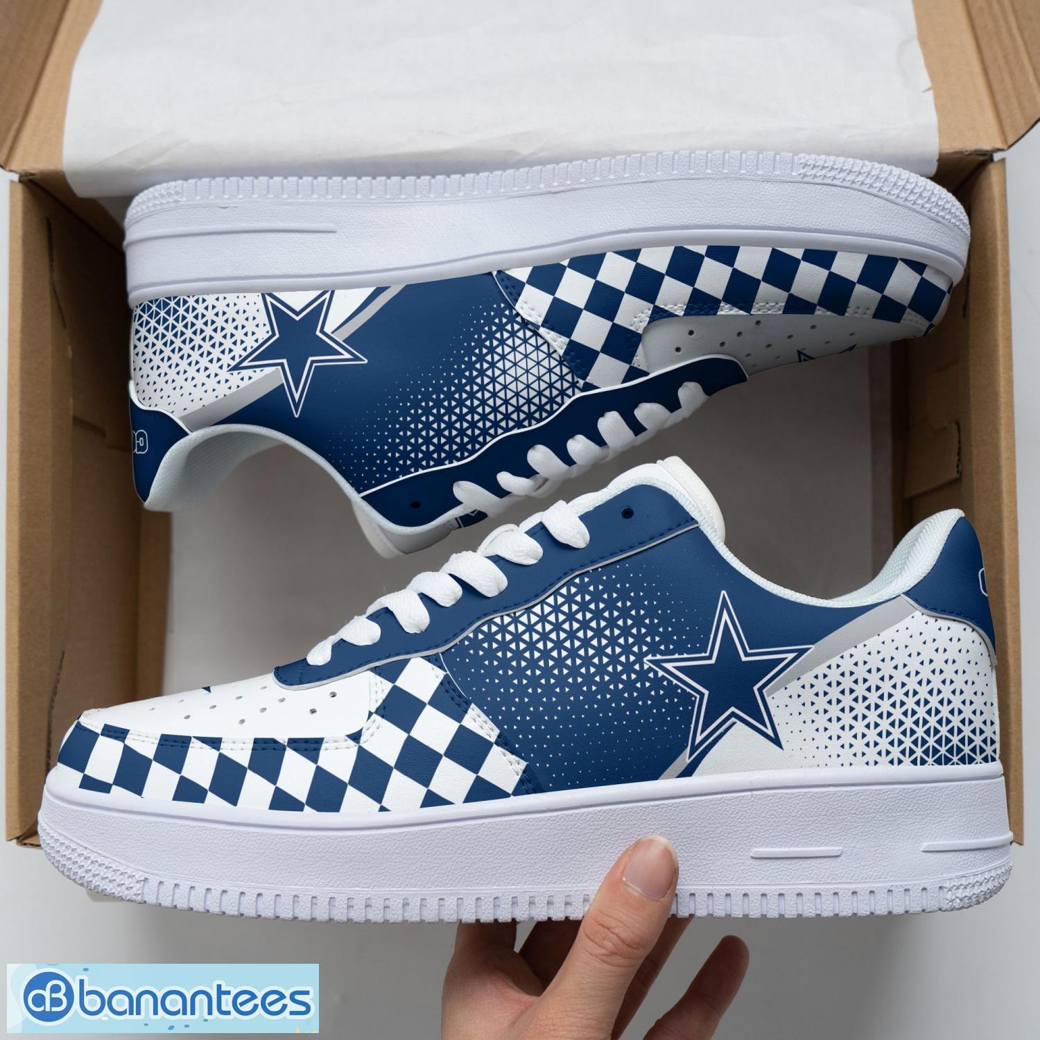 dallas cowboys air force 1 shoes trending shoes af1 shoes image Dallas Cowboys Air Force 1 Shoes Trending Shoes AF1 Shoes Product Photo 1