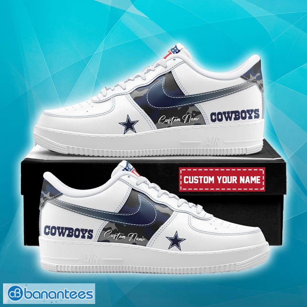 Dallas Cowboys NFL Air Force 1 Sneakers For Fans Gift AF1 Shoes Custom Name - Dallas Cowboys NFL Air Force 1 Sneakers_1