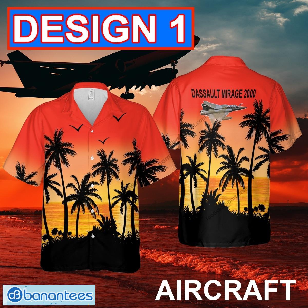 Dassault Mirage 2000 Aircraft Hawaiian Shirt Red Color AOP Gift Summer - Dassault Mirage 2000 Aircraft Hawaiian Shirt Multi Design 1