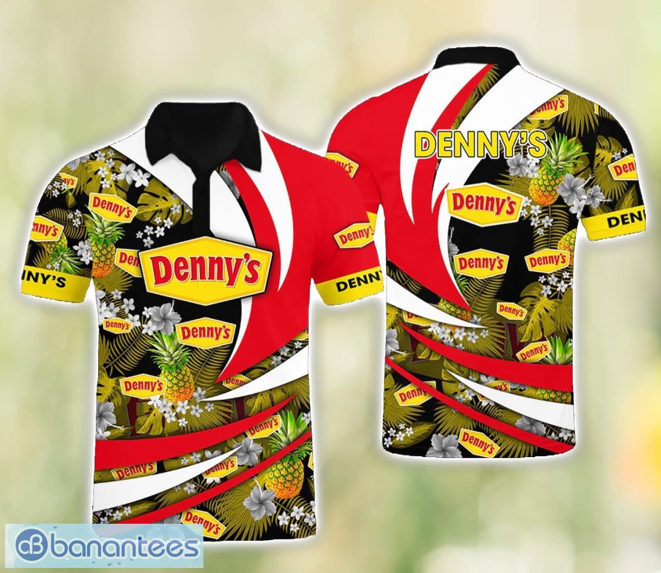 Denny's Logo Polo Shirt Team Hoilday Tropical Style For Fans - Banantees