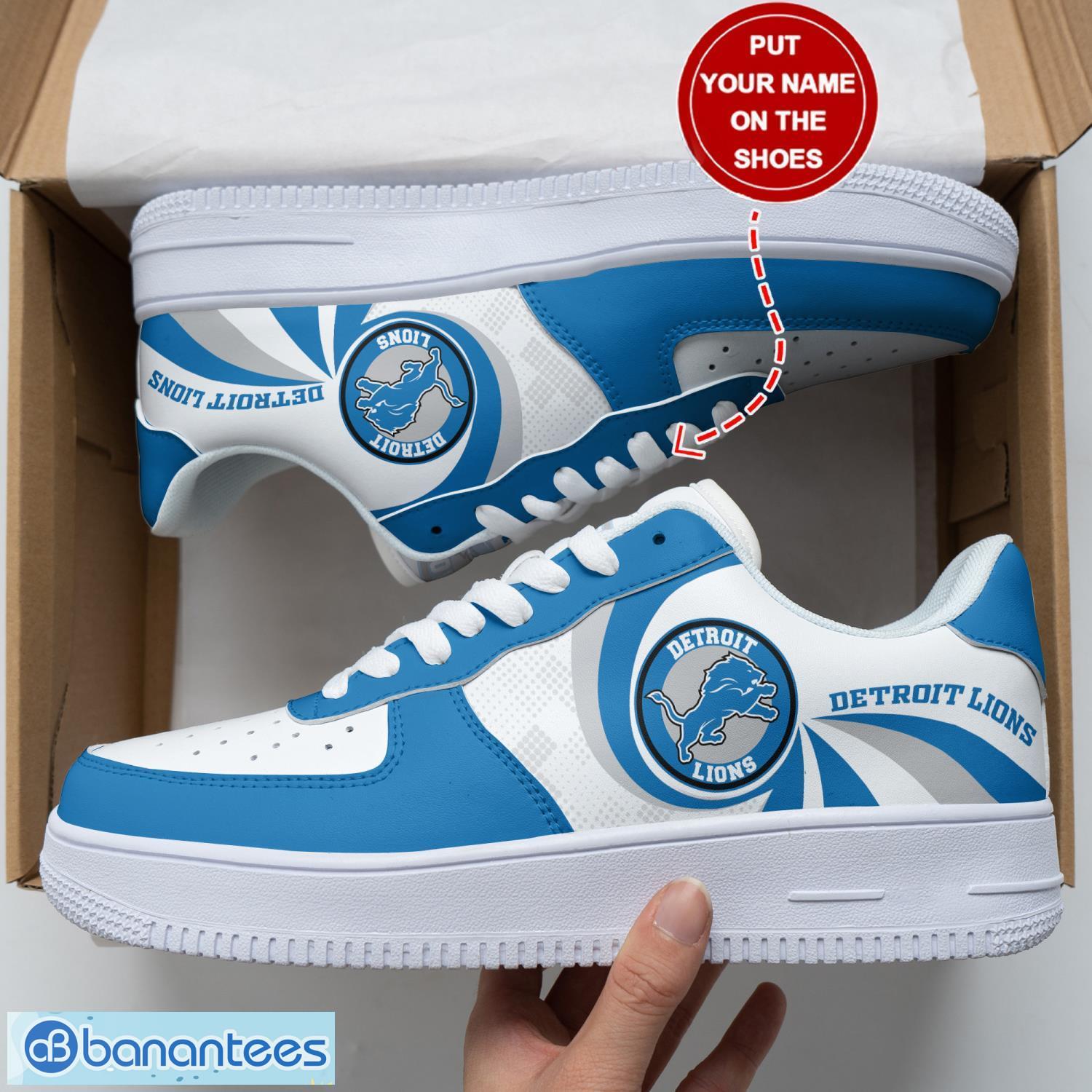 detroit lions personalized name air force shoes af1 shoes new trending sneakers shoes sport lover gift image Detroit Lions Personalized Name Air Force Shoes AF1 Shoes New Trending Sneakers Shoes Sport Lover Gift Product Photo 1