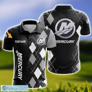 Mercury Marine Caro And Logo 3D Polo Shirt For Men Limited Custom Name Product Photo 1