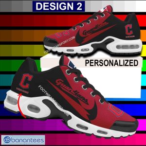Custom Name MLB Cleveland Guardians Air Cushion Sport Shoes Design Logo Gift TN Sneaker Fans - Style 2 MLB Cleveland Guardians Air Cushion Sport Shoes Personalized