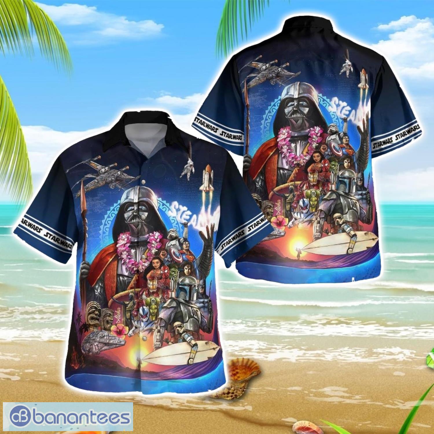 funny sw beach hawaiian shirt summer gift beach shirt men women shirt image Funny SW Beach Hawaiian Shirt Summer Gift Beach Shirt Men Women Shirt Product Photo 1