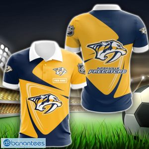 Nashville Predators Big Logo Team 3D Polo Shirt Sport Gift For Men Women Product Photo 1