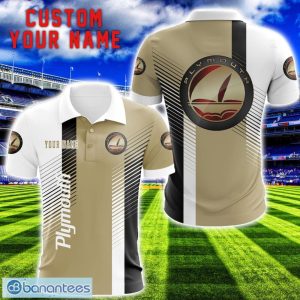 Plymouth Team Striped Style 3D Printed Polo Shirt For Fans Custom Name Product Photo 1