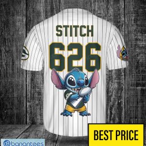 Green Bay Packers Lilo and Stitch Champions White Baseball Jersey Shirt For Fans Unique Gift Custom Name Number Product Photo 3