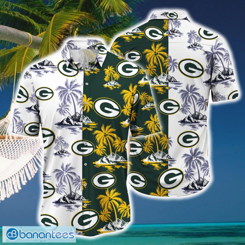 Green Bay Packers NFL Hawaiian Shirt Coconut Tree For Men Women Fans - Green Bay Packers NFL Hawaiian Shirt Coconut Tree For Men Women Fans