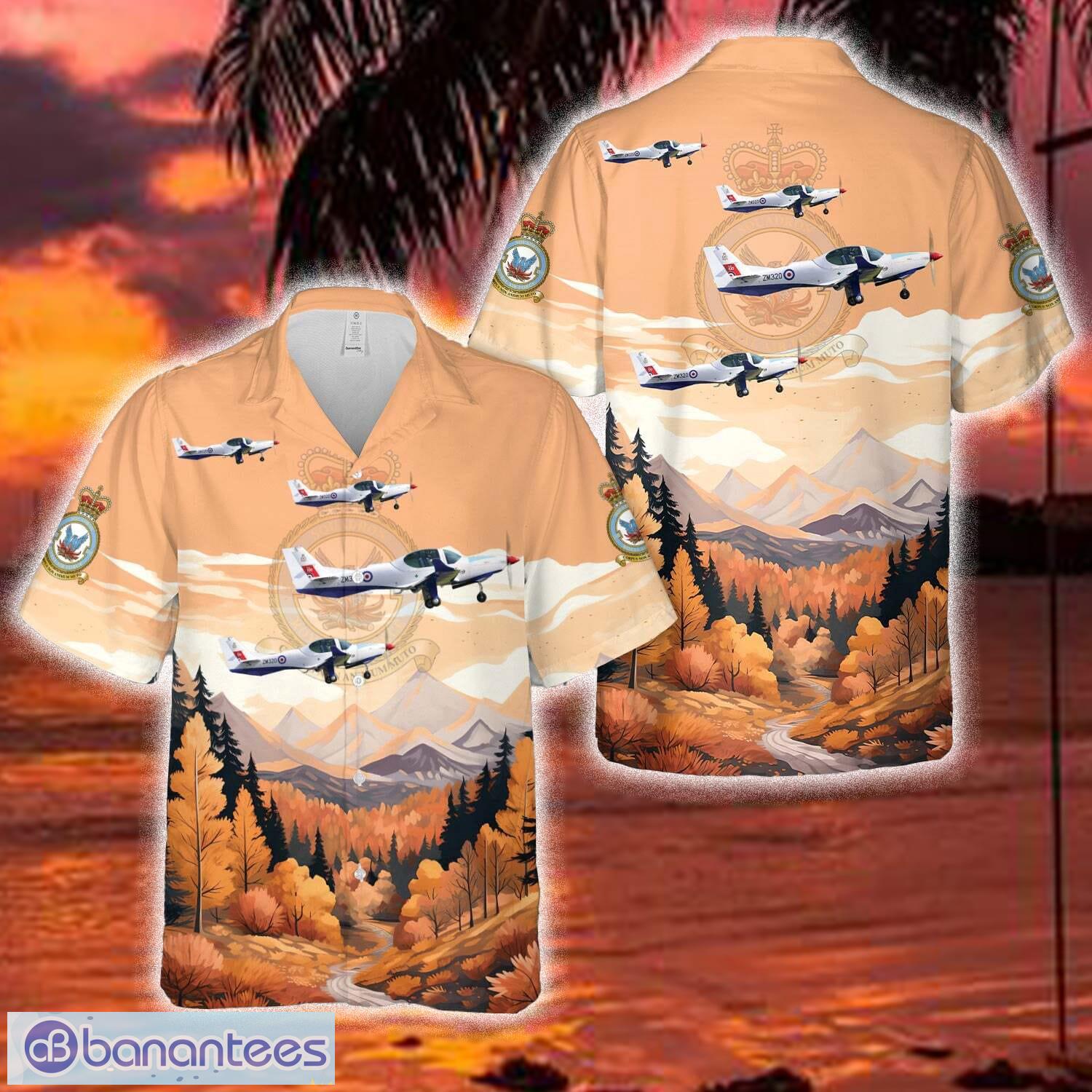 Grob G 120TP 'Prefect' T1 _ 57 squadron _ RAF Hawaiian Shirt - Grob G 120TP 'Prefect' T1 _ 57 squadron _ RAF Hawaiian Shirt