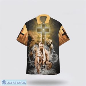 Jesus My God My King My Lord Lion Orange Hawaiian Shirt Holiday Summer Gift Product Photo 1