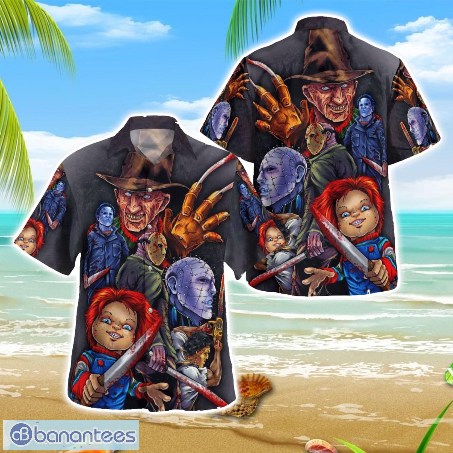 halloween horror night movies hawaii shirt image Halloween Horror Night Movies Hawaii Shirt Product Photo 1