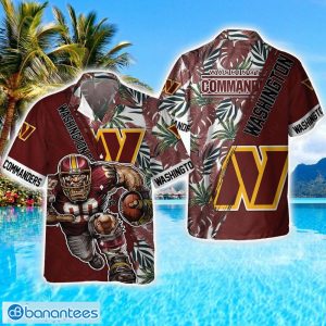 Washington Commanders Mascot Team 3D Hawaiian Shirt Sport Fans Summer Gift Product Photo 1