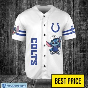 Indianapolis Colts Lilo and Stitch Champions White Baseball Jersey Shirt For Fans Unique Gift Custom Name Number Product Photo 2