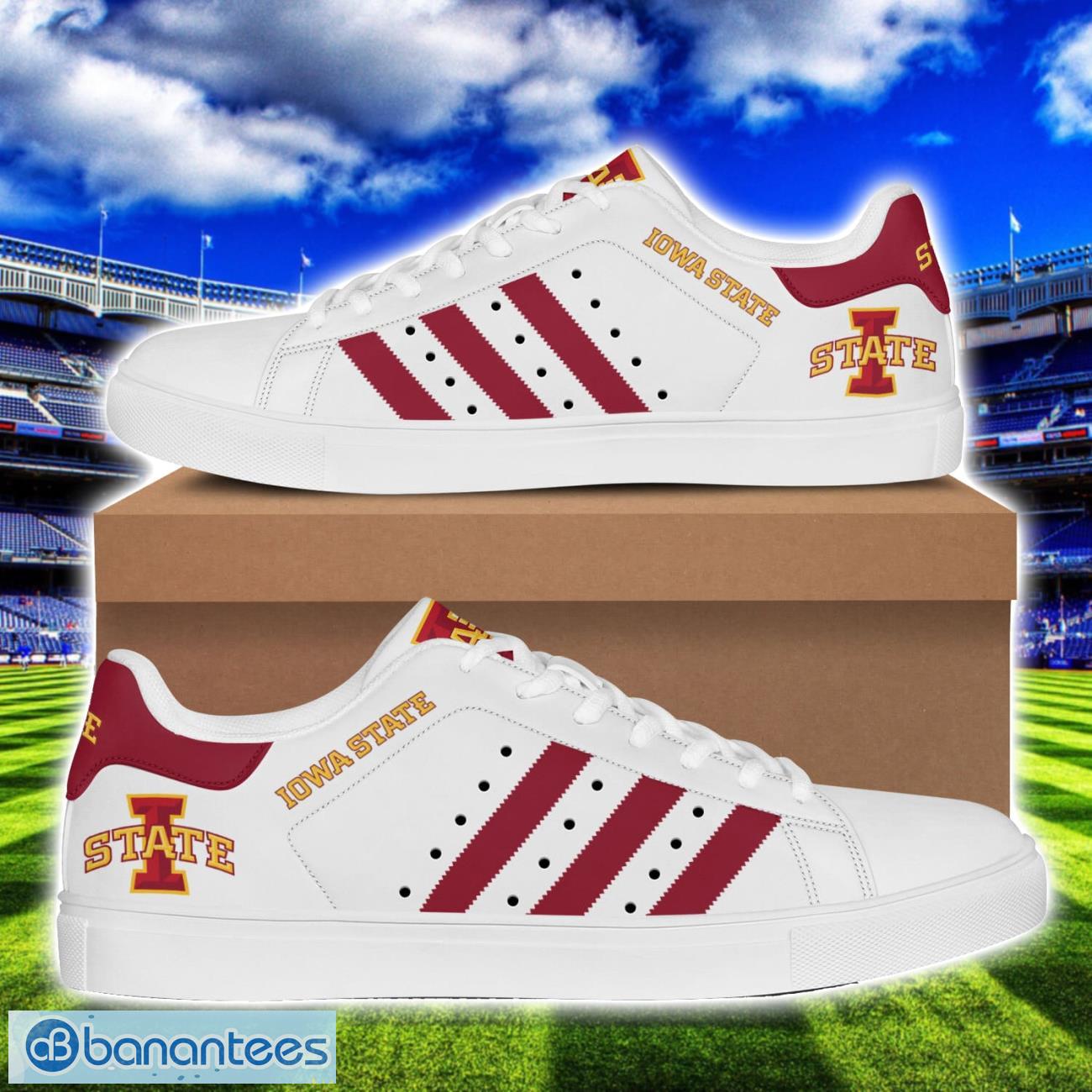 iowa state cyclones football low top skate shoes for men and women big fans gift image Iowa State Cyclones Football Low Top Skate Shoes For Men And Women Big Fans Gift Product Photo 1