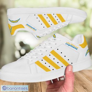 Los Angeles Chargers Low Top Skate Shoes For Men And Women Yellow Striped Product Photo 2