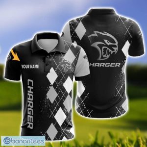 Dodge Charger Caro And Logo 3D Polo Shirt For Men Limited Custom Name Product Photo 1