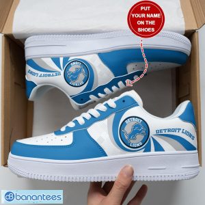 Detroit Lions Personalized Name Air Force Shoes AF1 Shoes New Trending Sneakers Shoes Sport Lover Gift Product Photo 1