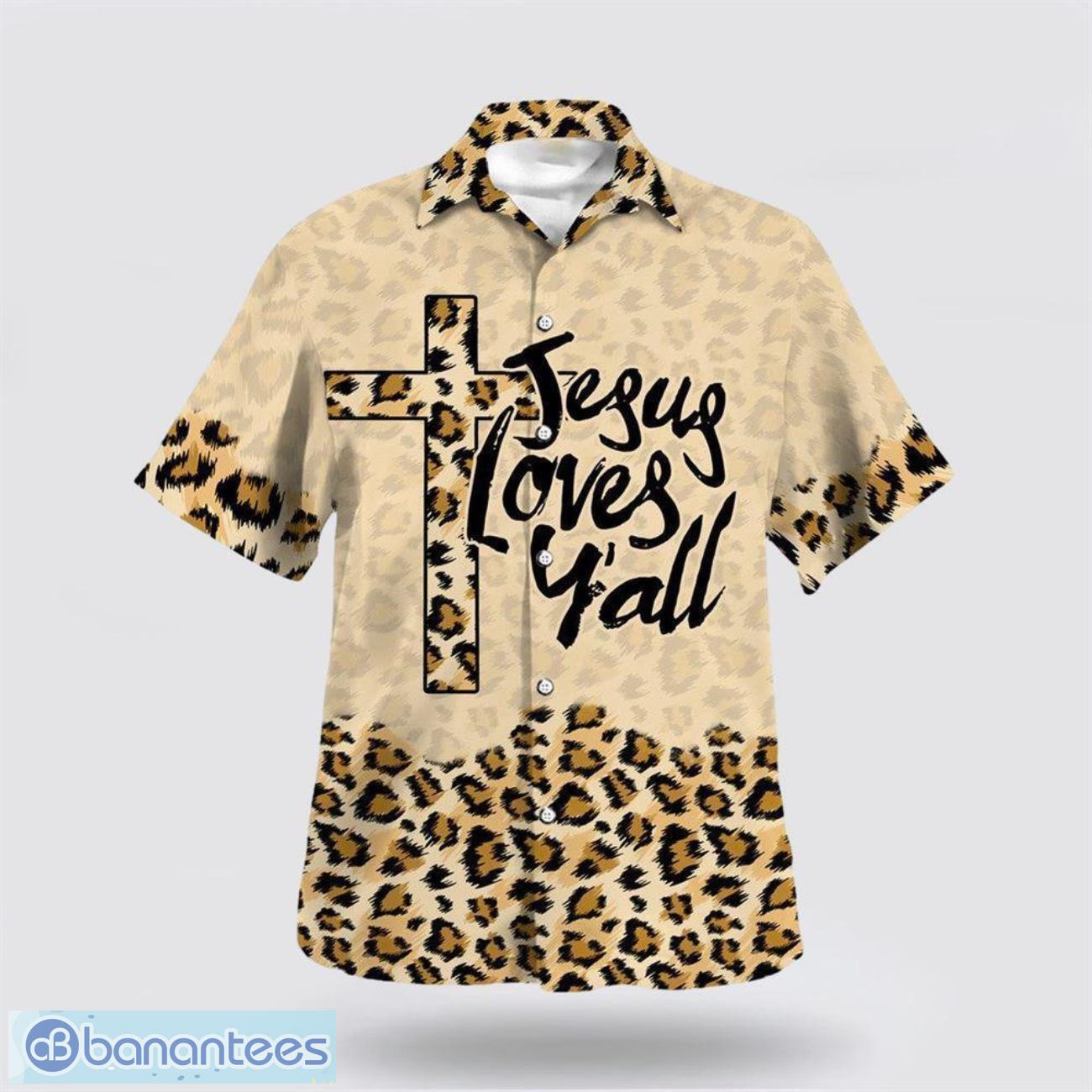 jesus love yall hawaiian shirt holiday summer gift image Jesus Love Y’all Hawaiian Shirt Holiday Summer Gift Product Photo 1