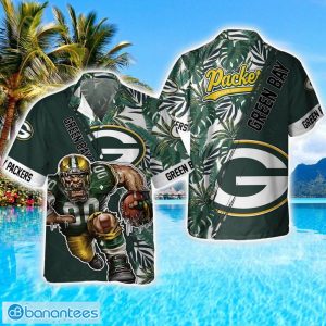 Green Bay Packers Mascot Team 3D Hawaiian Shirt Sport Fans Summer Gift Product Photo 1