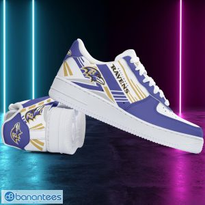 Baltimore Ravens Air Force Shoes AF1 Shoes Sneakers Design Trend Limited For Fans Product Photo 3