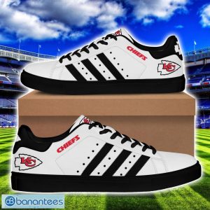 Kansas City Chiefs Low Top Skate Shoes Stan Smith Black Striped Product Photo 3