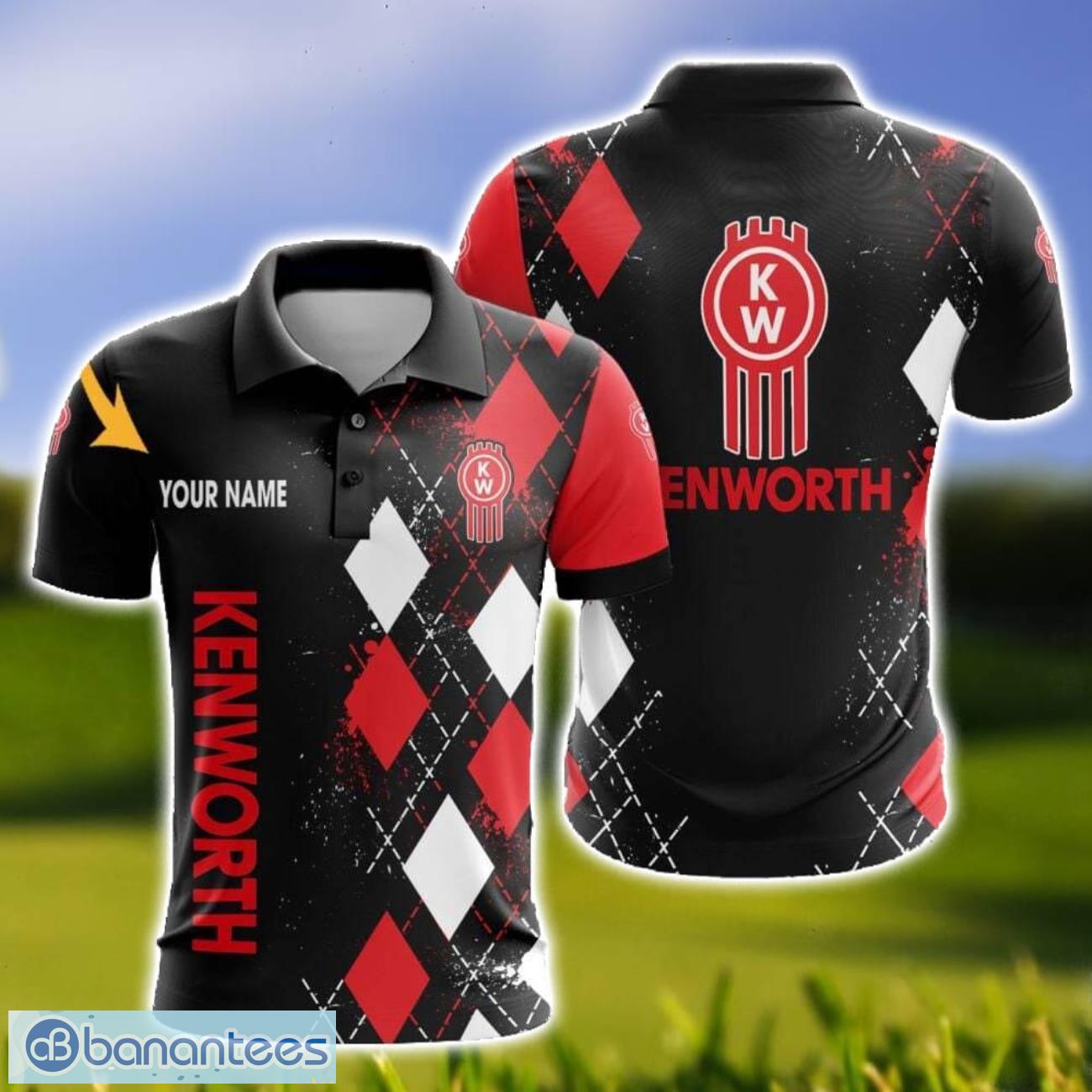 kenworth caro and logo 3d polo shirt for men limited custom name image Kenworth Caro And Logo 3D Polo Shirt For Men Limited Custom Name Product Photo 1