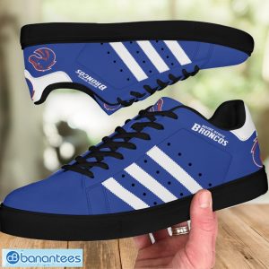 Boise State Broncos Football Stan Smith Low Top Skate Shoes Blue Shoes Product Photo 4