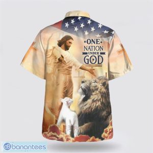Jesus Open Arms One Nation Under God Hawaiian Shirt Summer Gift For Men And Women Product Photo 2